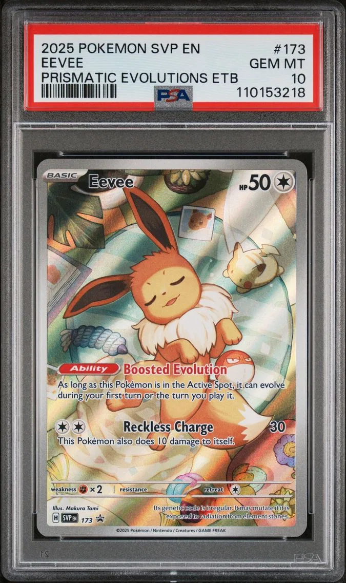2025 #173 Eevee PSA 10 Svp EN-SV Black Star Promo Pokemon