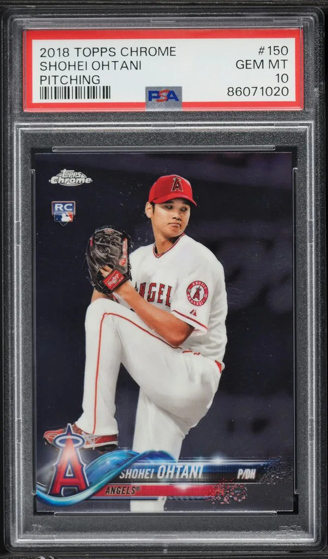 2018 #150 Shohei Ohtani PSA 10 Topps Chrome Baseball