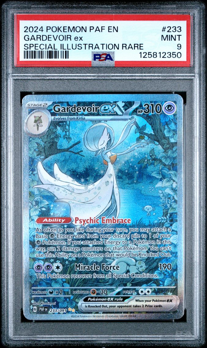 2024 #233 Gardevoir EX PSA 9 Paf EN-Paldean Fates Pokemon