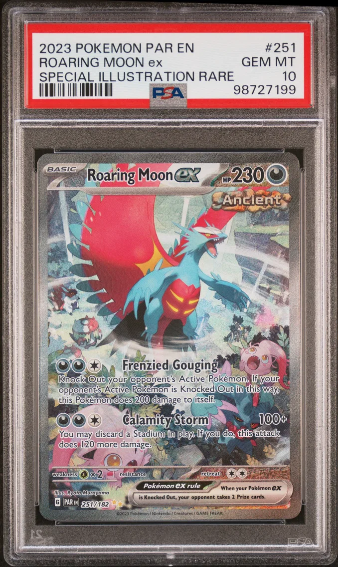 2023 #251 Roaring Moon EX PSA 10 Par EN-Paradox Rift