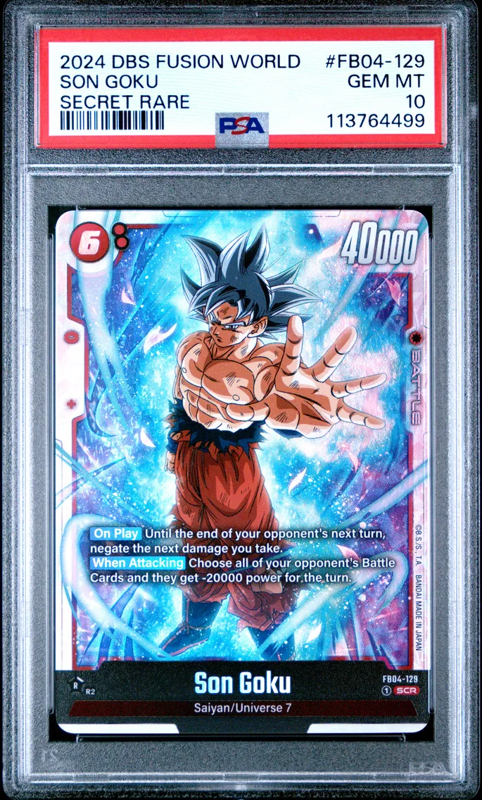 2024 #FB04-129 Son Goku PSA 10 Dragon Ball Super Card Game Fusion World Ultra Limit