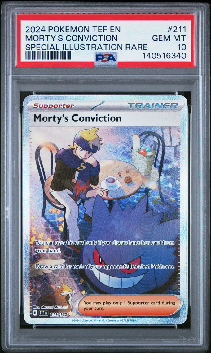 2024 #211 Morty's Conviction PSA 10 Tef EN-Temporal Forces