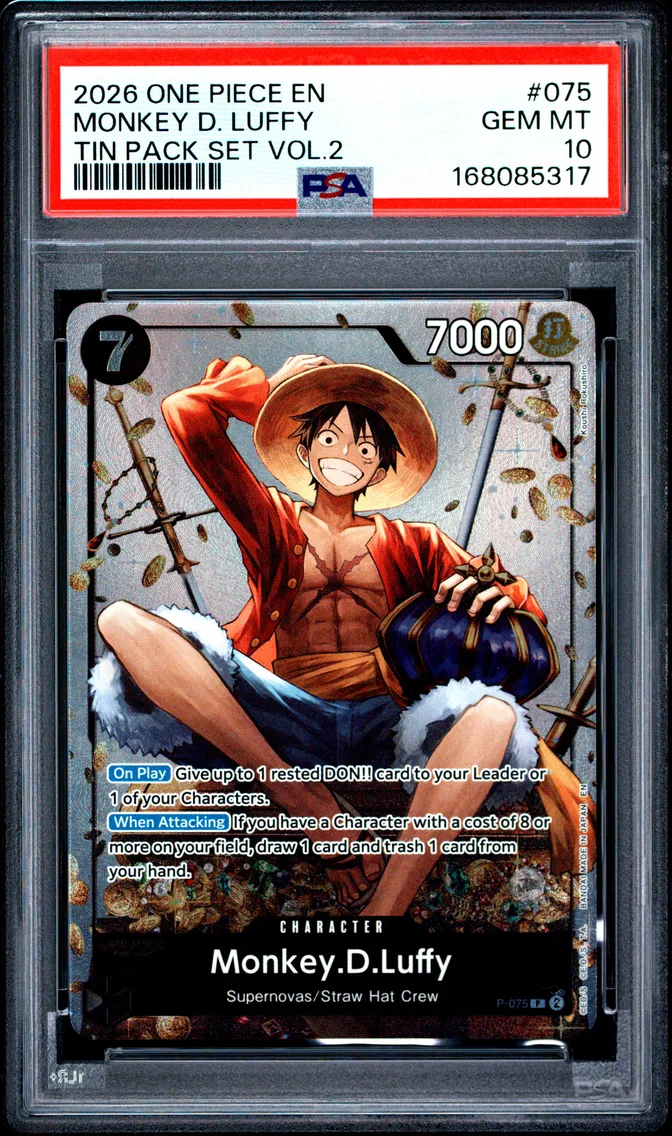 2026 #075 Monkey D. Luffy PSA 10 One Piece Promos