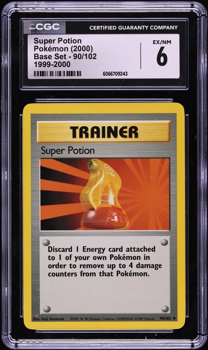 2000 #90 Super Potion CGC 6 Pokemon Base Set
