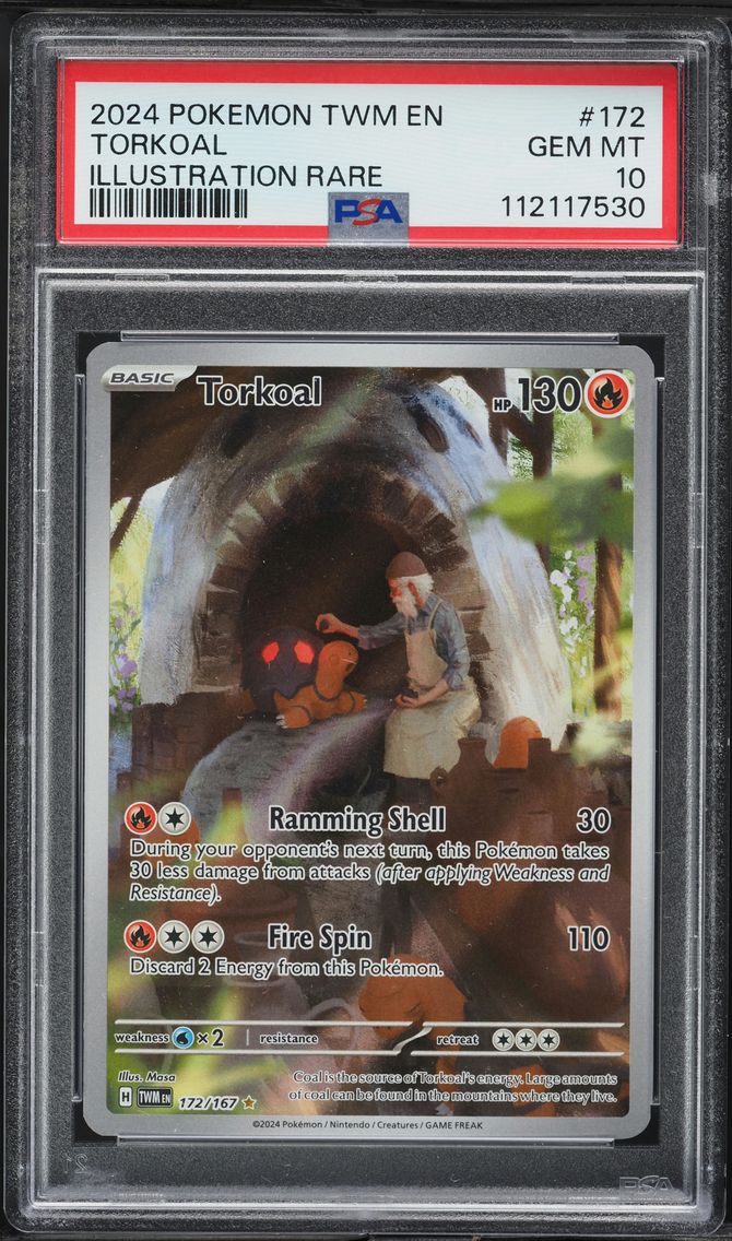 2024 #172 Torkoal PSA 10 Twm EN-Twilight Masquerade Pokemon