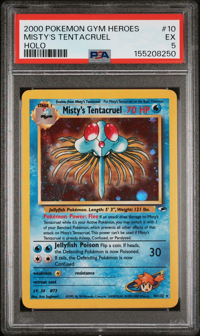 2000 #10 Misty's Tentacruel PSA 5 Gym Heroes