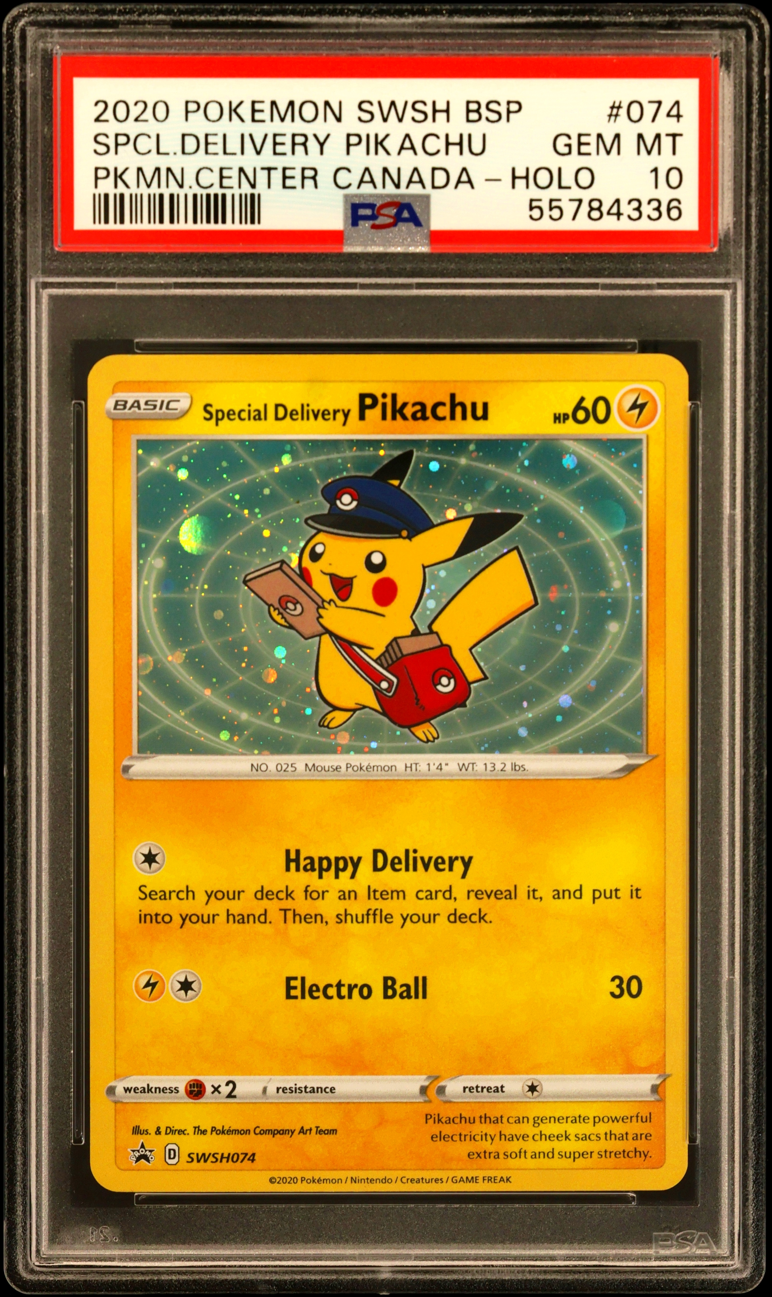 Special Delivery Pikachu-Holo