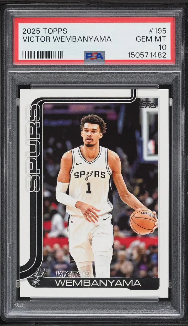 2025 Topps Basketball Victor Wembanyama #195 PSA 10 GEM MINT