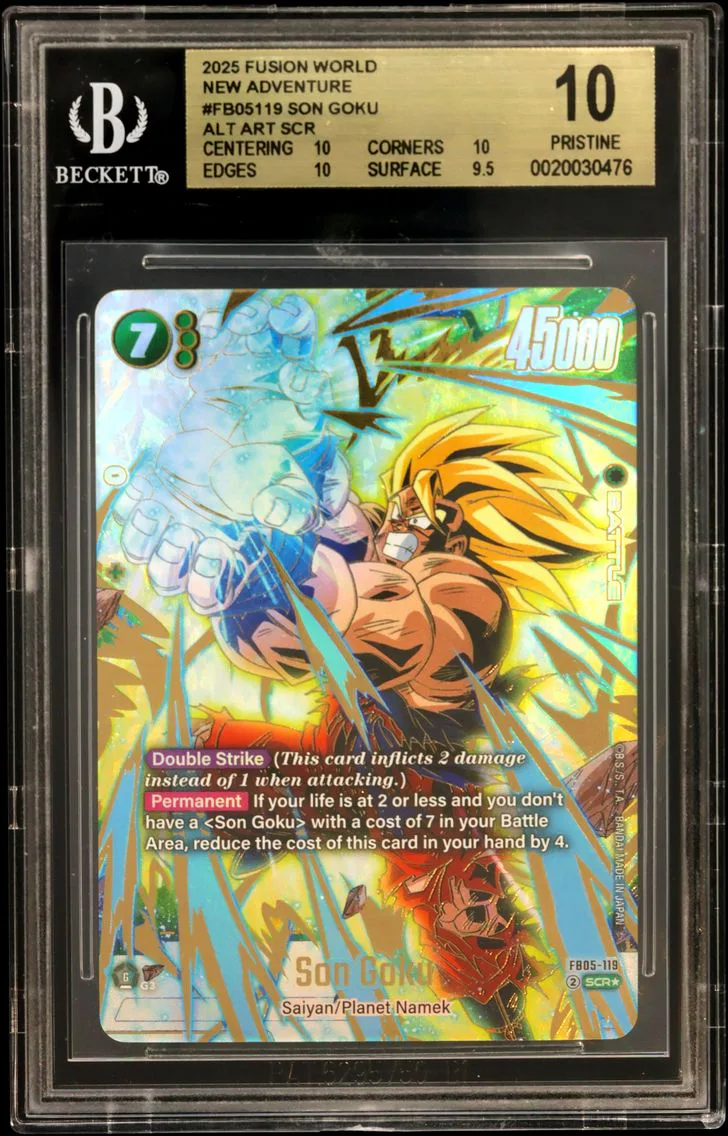 2025 #FB05119 Son Goku ALT ART SCR BGS 10 Dragon Ball Super Card Game Fusion World New Adventure