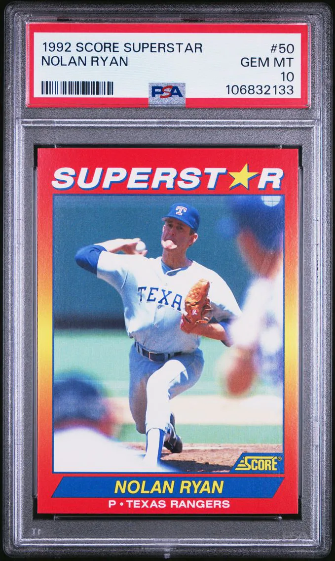 1992 #50 Nolan Ryan PSA 10 Score Superstars