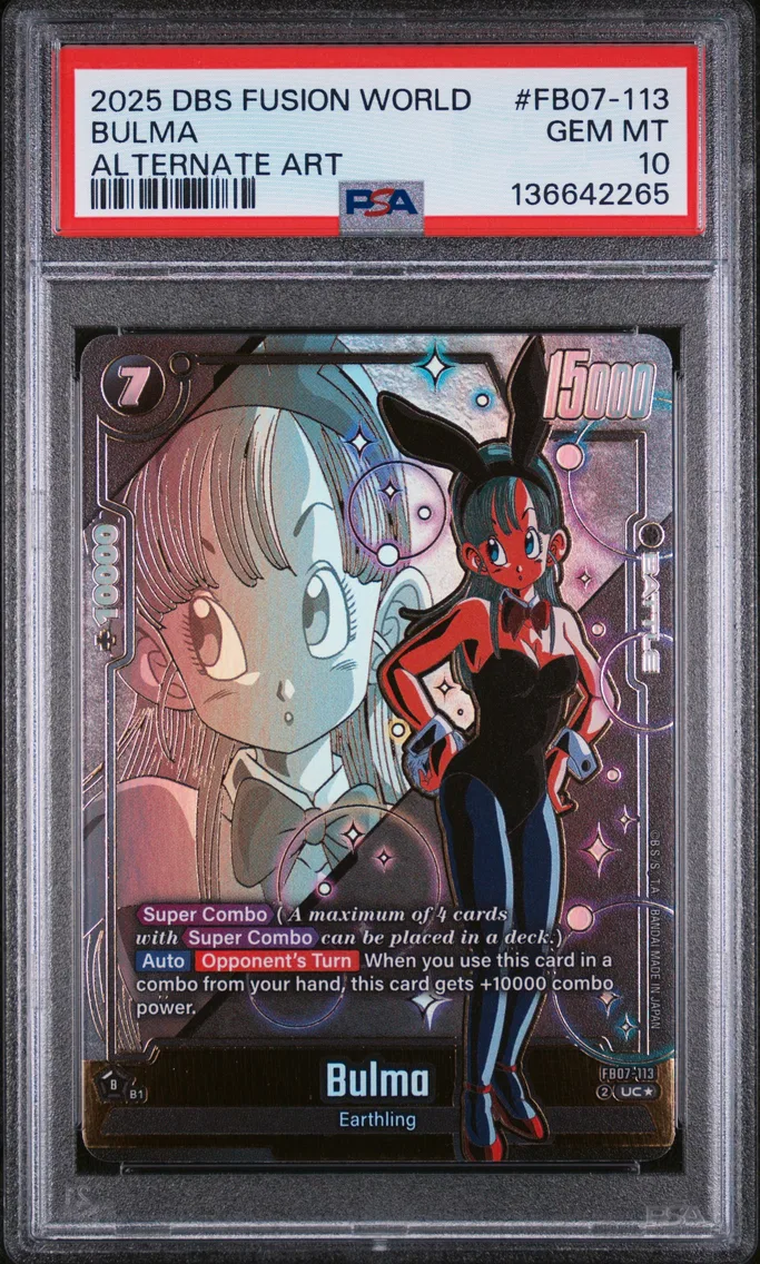 2025 #FB07-113 Bulma PSA 10 Dragon Ball Super Card Game Fusion World Wish for Shenron