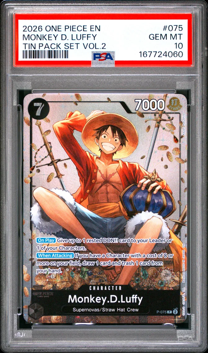 2026 #075 Monkey D. Luffy PSA 10 One Piece Promos