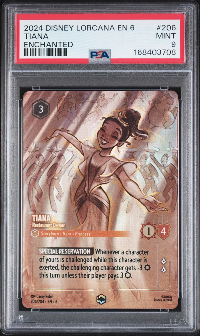 2024 #206 Tiana - Restaurant Owner PSA 9 Disney Lorcana EN 6-Azurite Sea