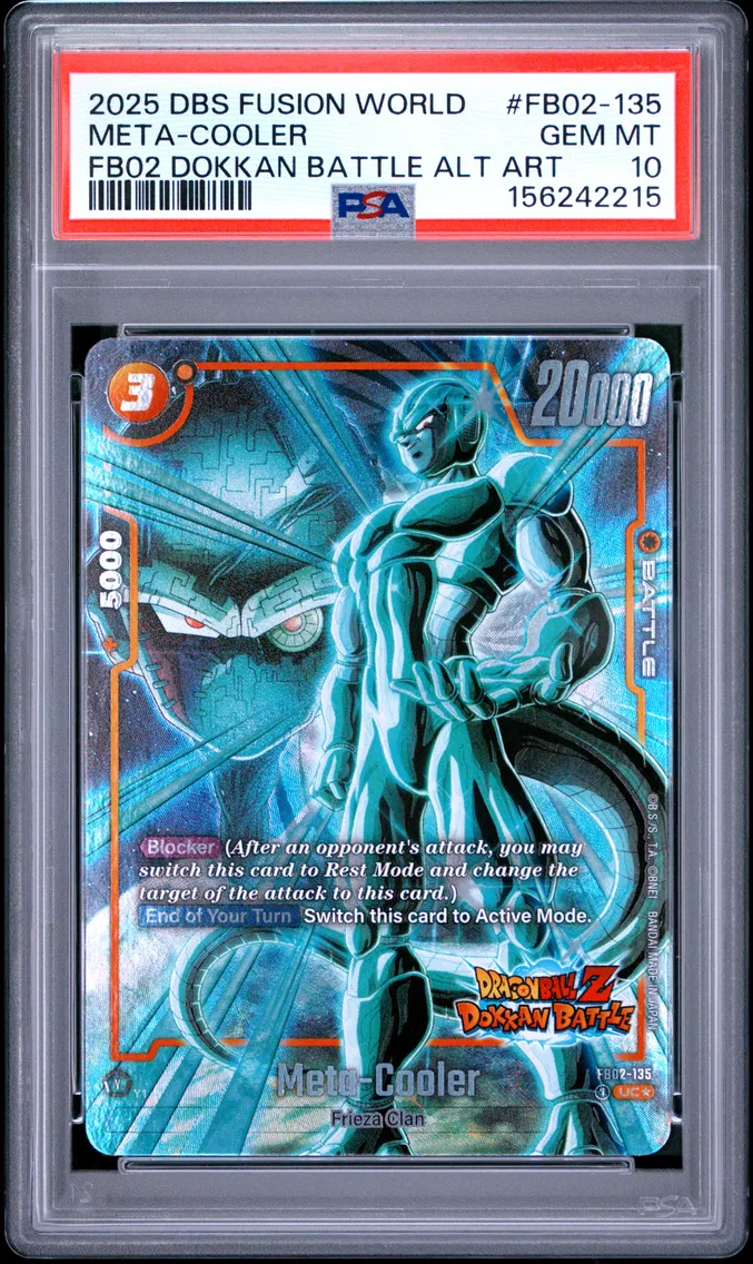 2025 #FB02-135 Meta-Cooler PSA 10 Dragon Ball Super Card Game Fusion World New Adventure