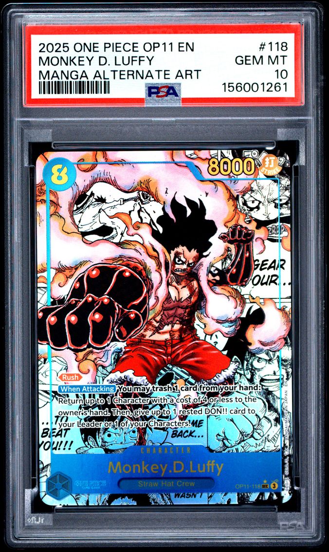 2025 #118 Monkey D. Luffy PSA 10
