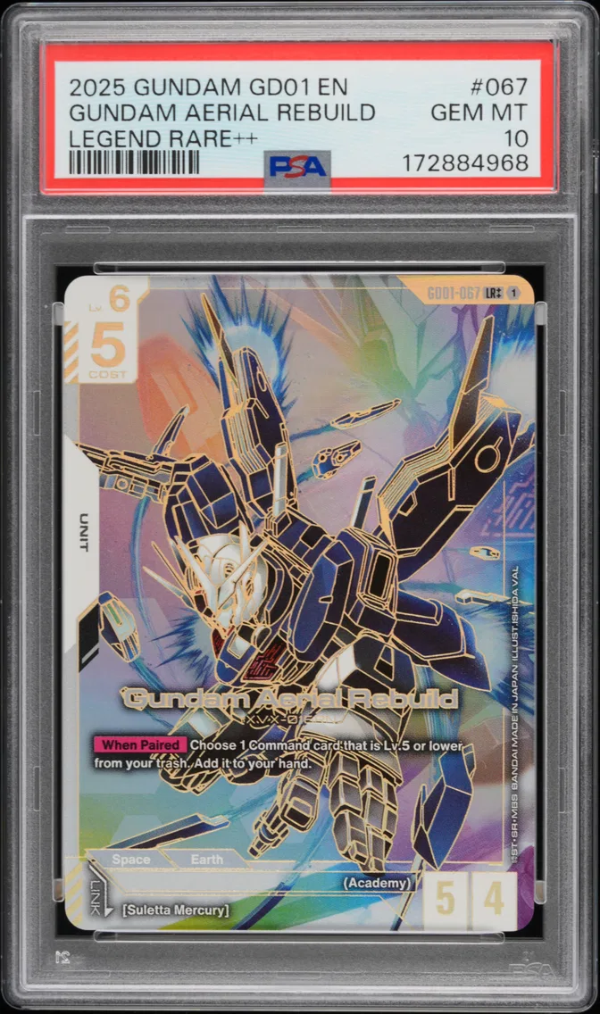 2025 #067 Gundam Aerial Rebuild PSA 10 Gundam Newtype Rising