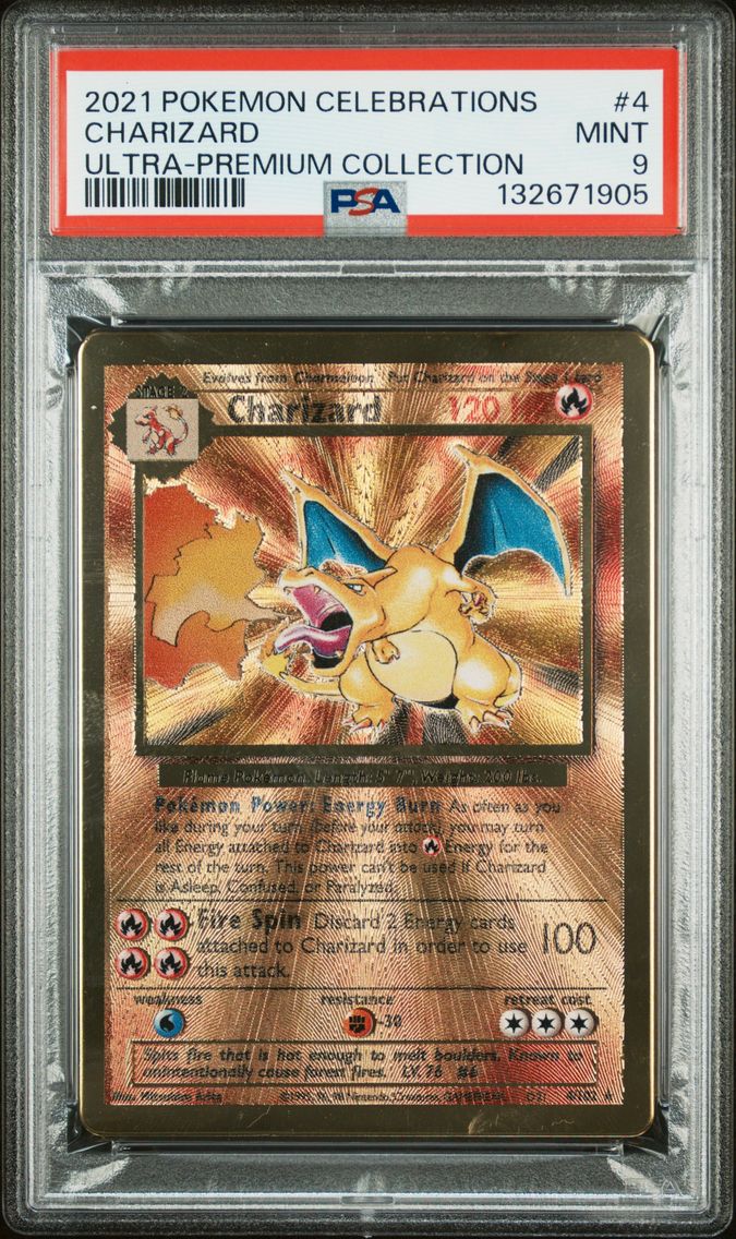 2021 #4 Charizard PSA 9 Celebrat
