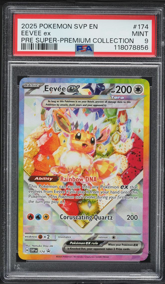 2025 #174 Eevee EX PSA 9 Svp EN-
