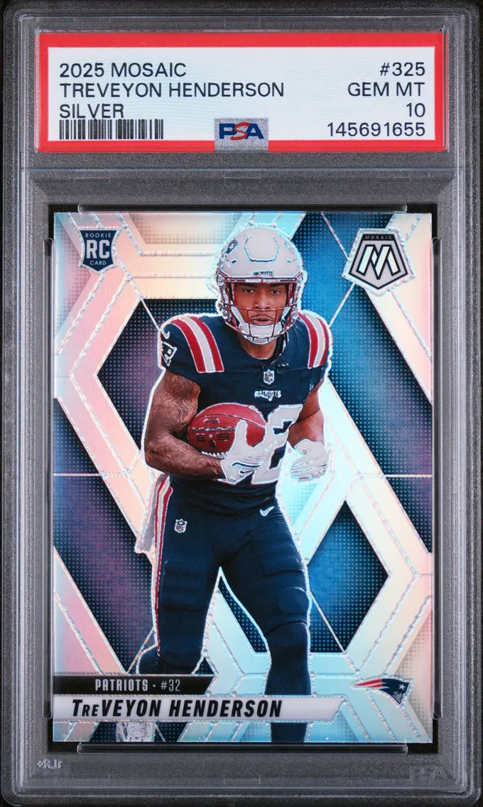 2025 #325 Treveyon Henderson PSA 10 Panini Mosaic