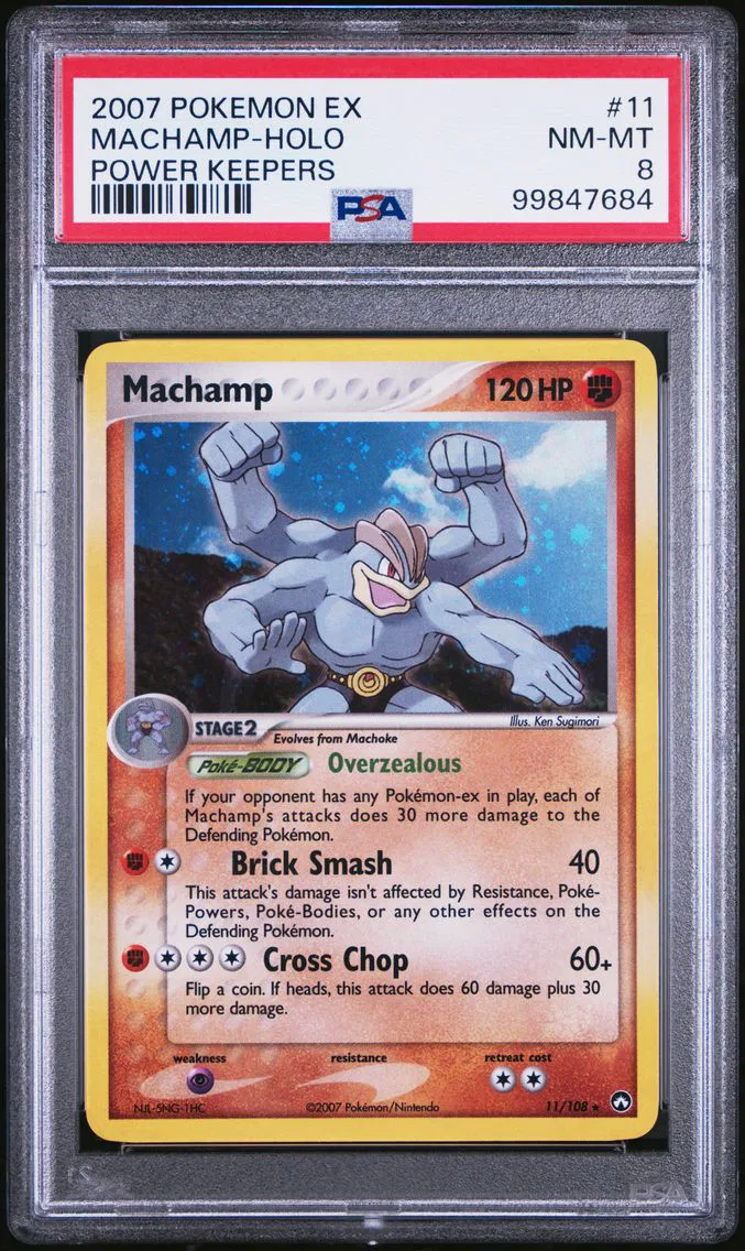2007 #11 Machamp-Holo PSA 8 EX Power Keepers