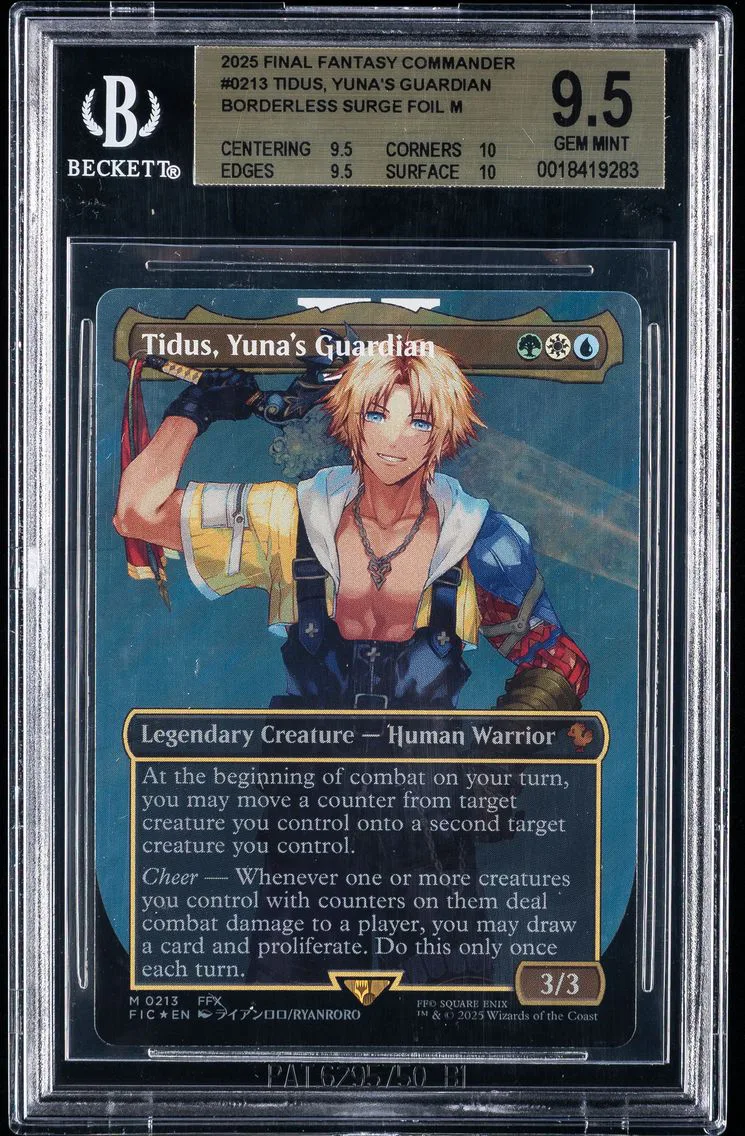 2025 #0213 Tidus, Yuna's Guardian BGS 9.5 Final Fantasy Commander Magic The Gathering