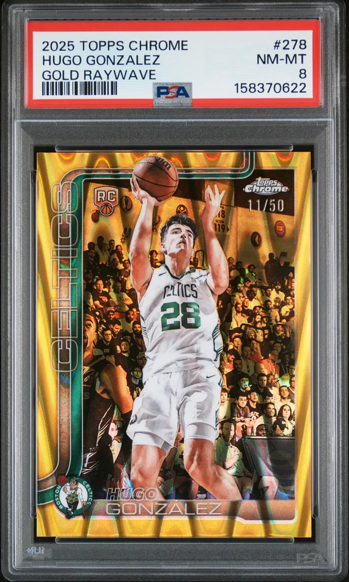 2025 #278 Hugo Gonzalez PSA 8 Topps Chrome