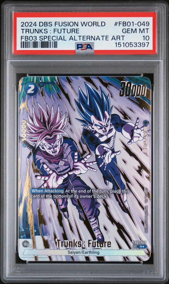 2024 #FB01-049 Trunks : Future PSA 10 Dragon Ball Super Card Game Fusion World Raging Roar