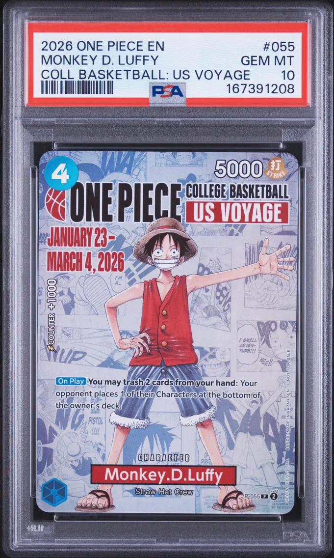 2026 #055 Monkey D. Luffy PSA 10 One Piece Promos