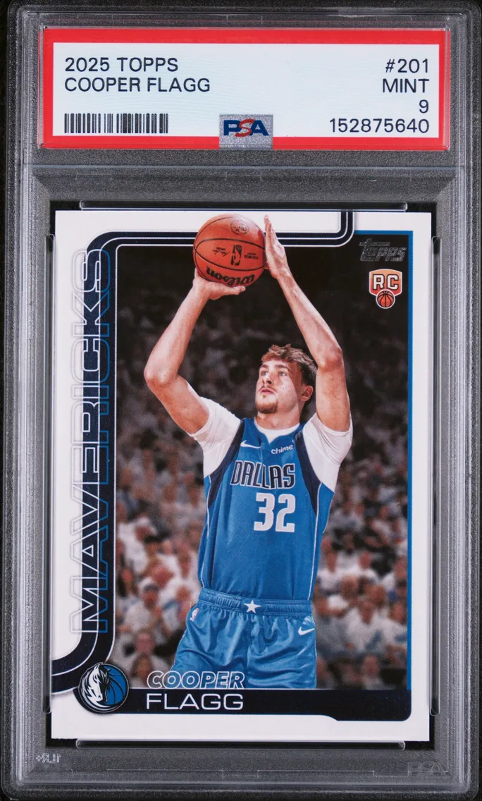 2025 #201 Cooper Flagg PSA 9 Topps