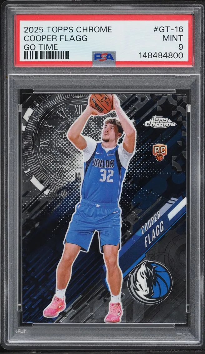 2025 #GT-16 Cooper Flagg PSA 9 Topps Chrome Go Time ROOKIE