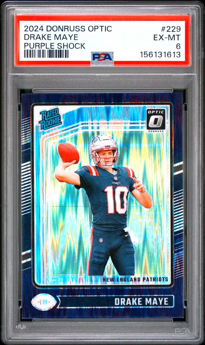 2024 #229 Drake Maye PSA 6 Panini Donruss Optic