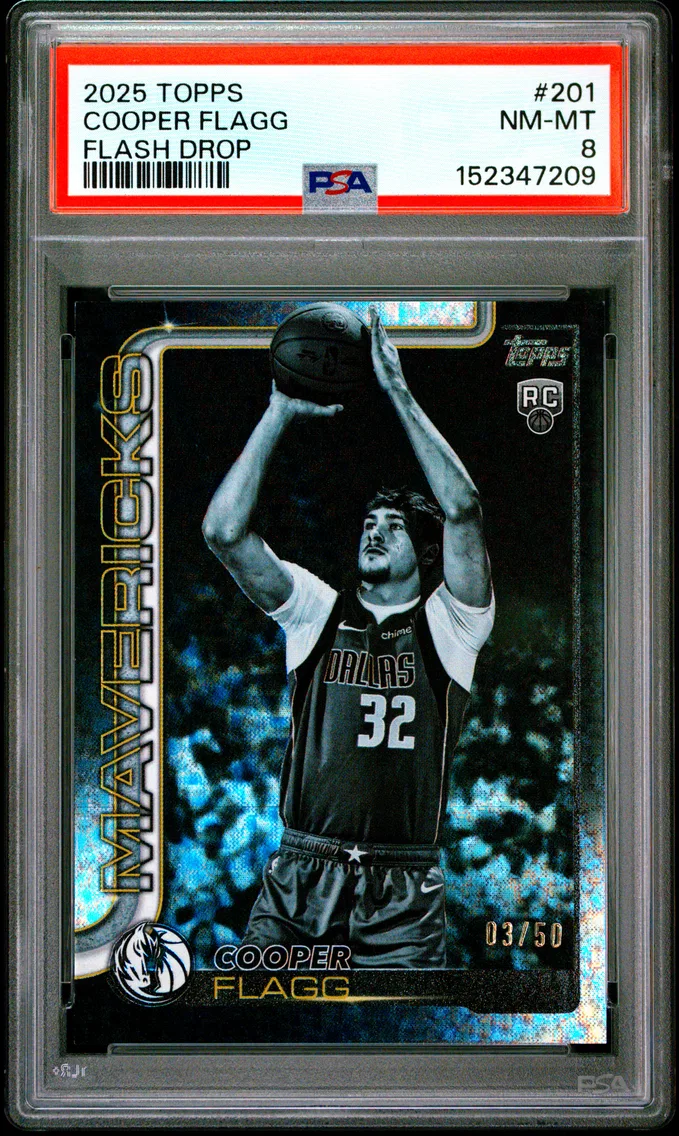 2025 #201 Cooper Flagg PSA 8 Topps