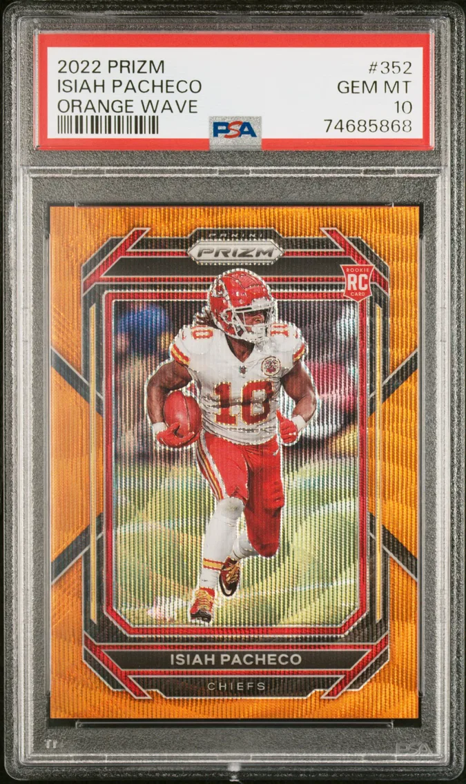 2022 #352 Isiah Pacheco PSA 10 Panini Prizm