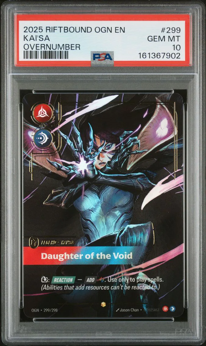2025 #299 Kai'SA - Daughter of the Void PSA 10 Riftbound: League of Legends Ogn-Origins