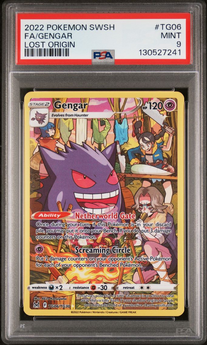 2022 #TG06 Full Art/Gengar PSA 9 Sword & Shield Lost Origin Pokemon