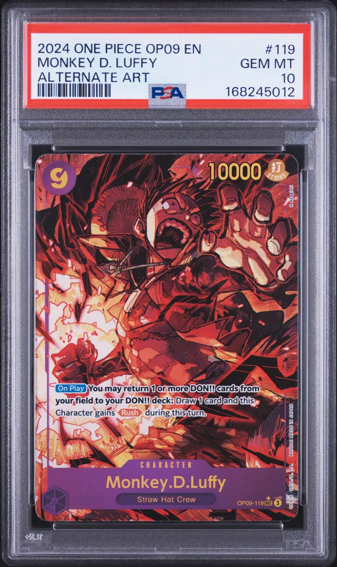 2024 #119 Monkey D. Luffy PSA 10 One Piece OP09-Emperors in the New World