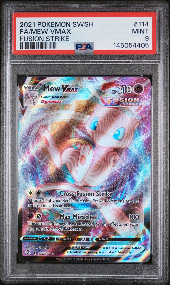2021 #114 Full Art/Mew Vmax PSA 