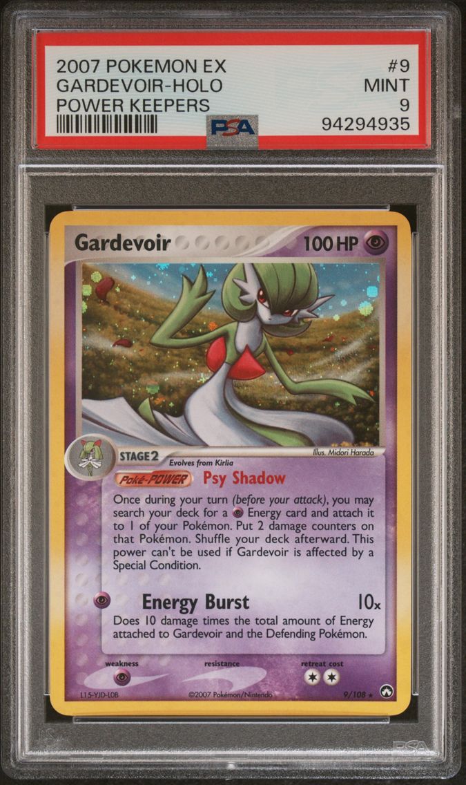 2007 #9 Gardevoir-Holo PSA 9 EX Power Keepers