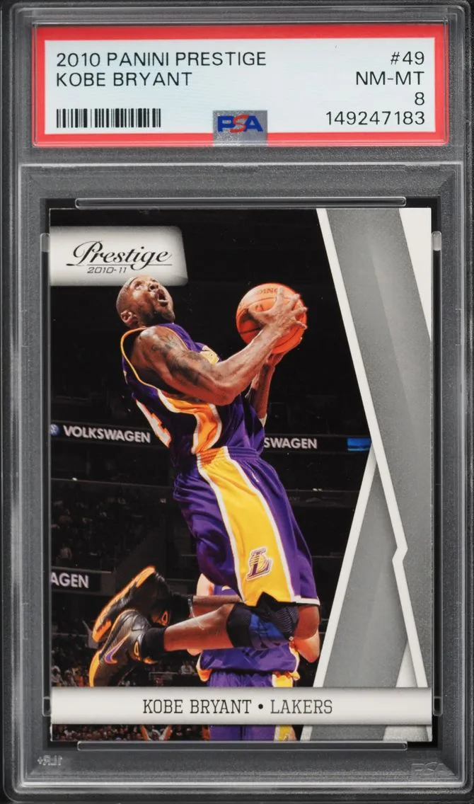 2010 #49 Kobe Bryant PSA 8 Panini Prestige