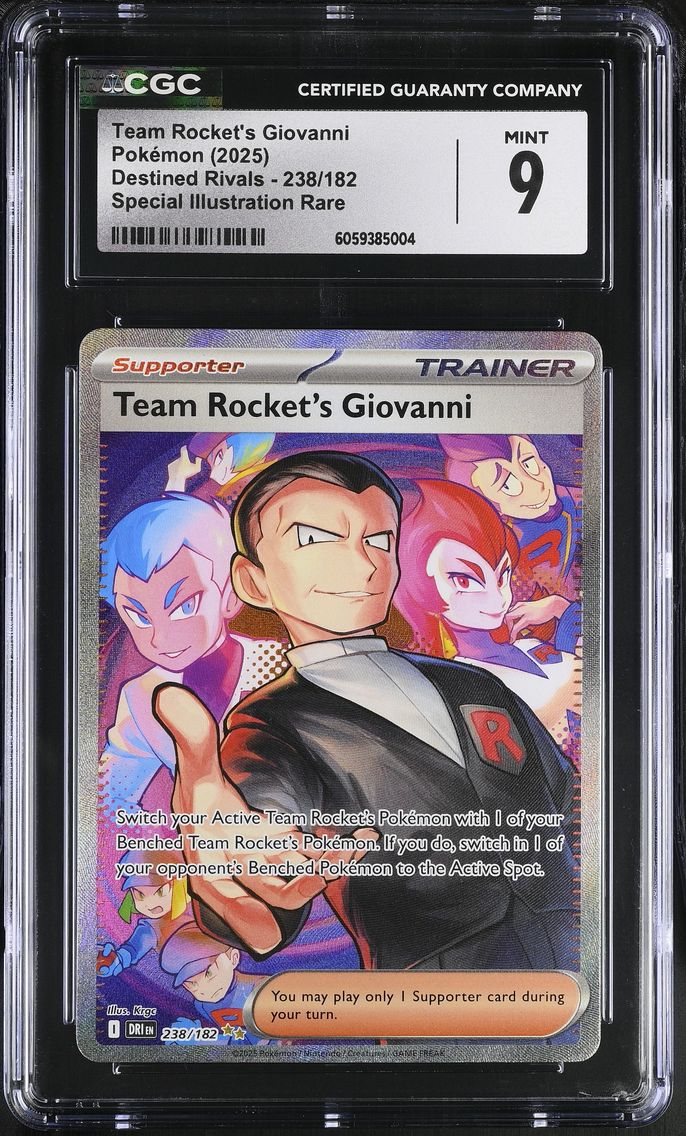 2025 #238 Team Rocket's Giovanni CGC 9 Destined Rivals - DRI EN - English