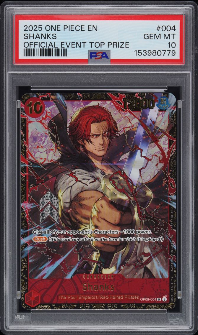 2025 #004 Shanks PSA 10 One Piec