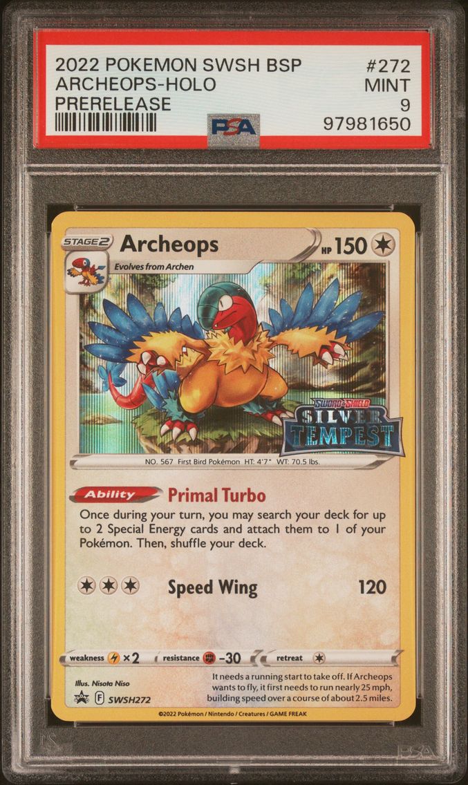 2022 #272 Archeops-Holo PSA 9 Swsh Black Star Promo