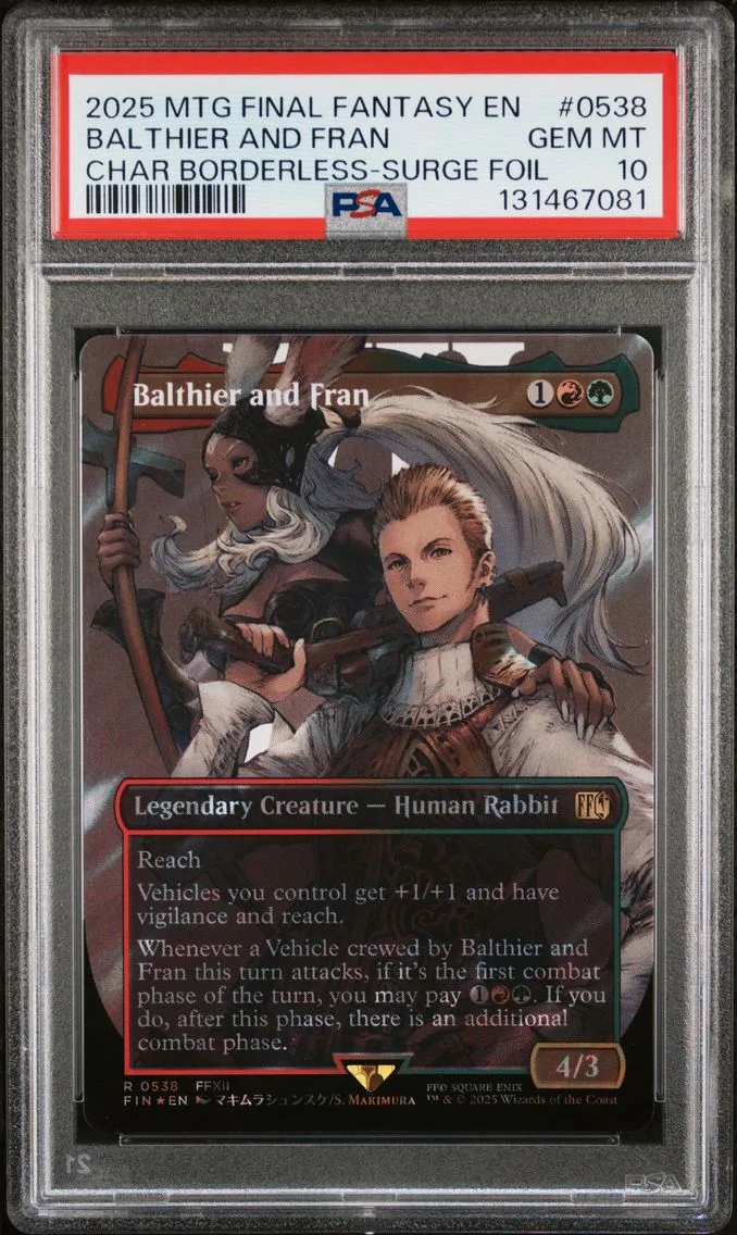 2025 #0538 Balthier and Fran PSA 10 Final Fantasy Magic The Gathering