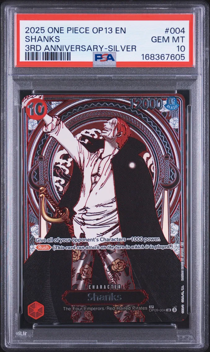 2025 #004 Shanks PSA 10 One Piece OP13-Carrying on His Will