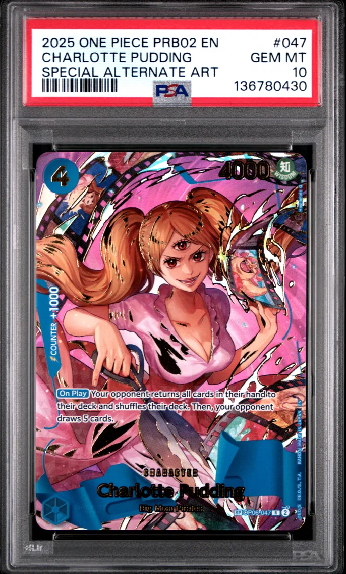 2025 #047 Charlotte Pudding PSA 10 One Piece PRB02-Premium Booster -One Piece Card the Best- Vol.2