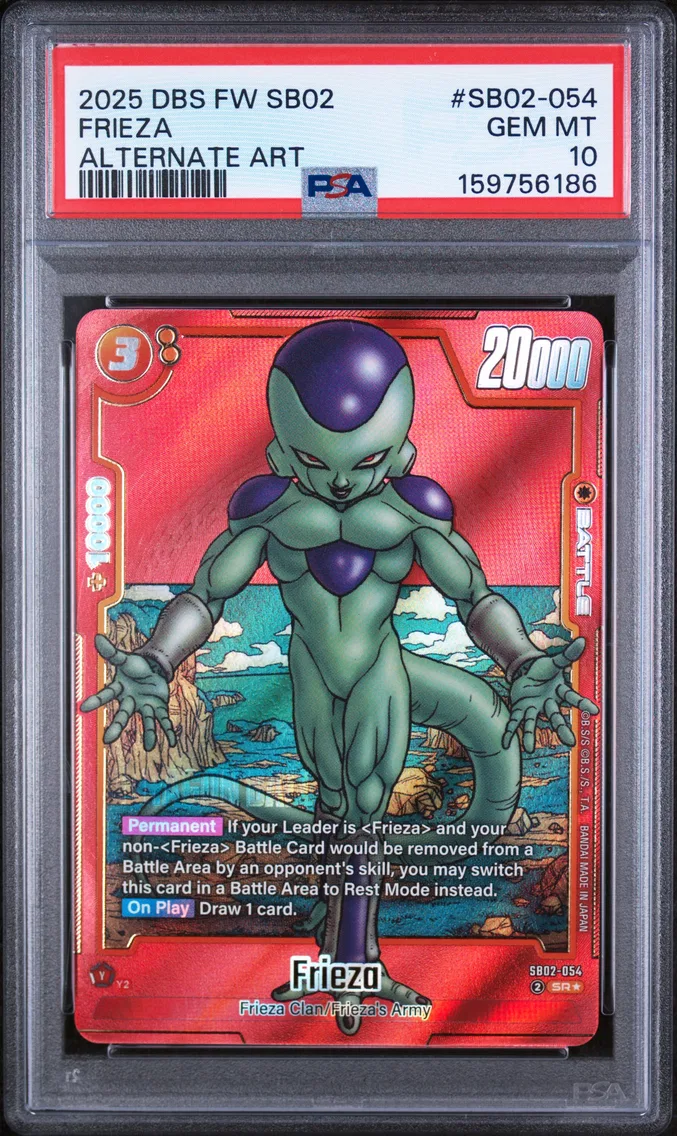 2025 #SB02-054 Frieza PSA 10 Dragon Ball Super Card Game Fusion World Manga Booster 02