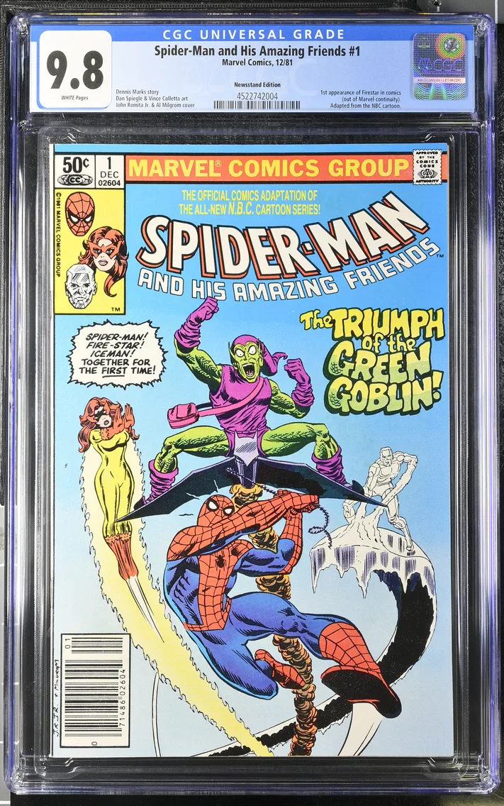 1981 Spider-Man and His Amazing Friends #1 CGC 9.8 Marvel Comics