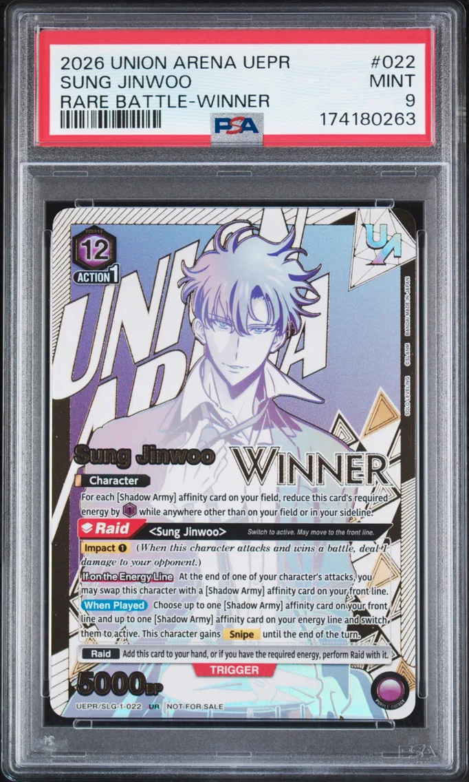 2026 #022 Sung Jinwoo PSA 9 Union Arena Uepr-Promos