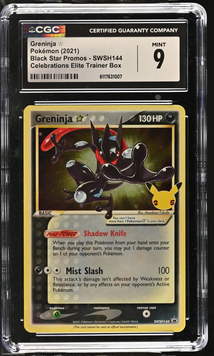2021 Black Star Promos - Sword & Shield - English Greninja #SWSH144 CGC 9
