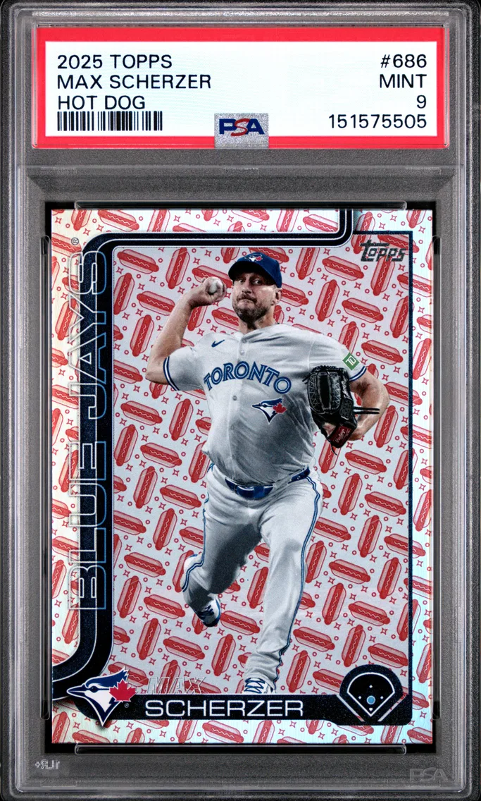 2025 #686 Max Scherzer PSA 9 Topps